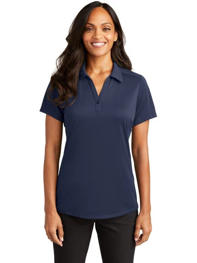 Port Authority Women's Diamond Jacquard Polo with custom logo embroidery