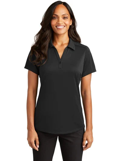 Port Authority Women's Diamond Jacquard Polo with custom logo embroidery