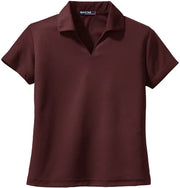 Sport-Tek Ladies Dri-Mesh V-Neck Polo with custom logo embroidery