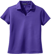 Sport-Tek Ladies Dri-Mesh V-Neck Polo with custom logo embroidery
