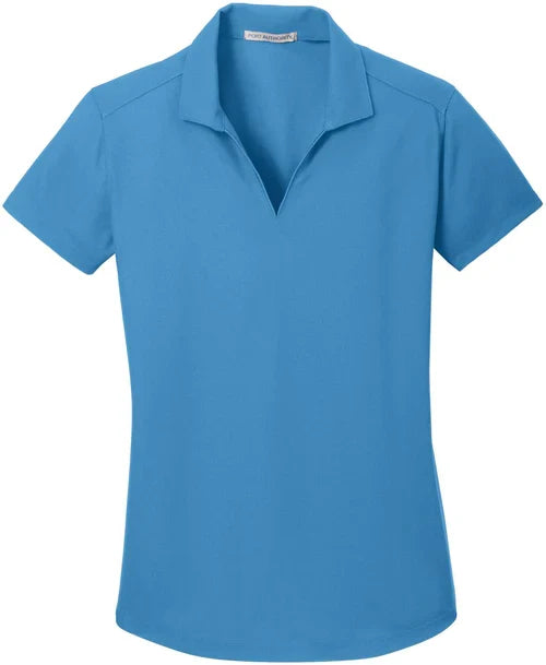 Port Authority Ladies Dry Zone Grid Polo with custom logo embroidery