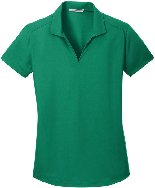 Port Authority Ladies Dry Zone Grid Polo with custom logo embroidery