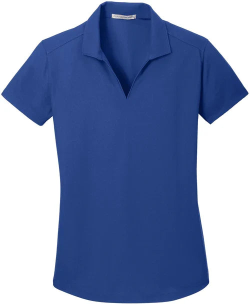 Port Authority Ladies Dry Zone Grid Polo with custom logo embroidery