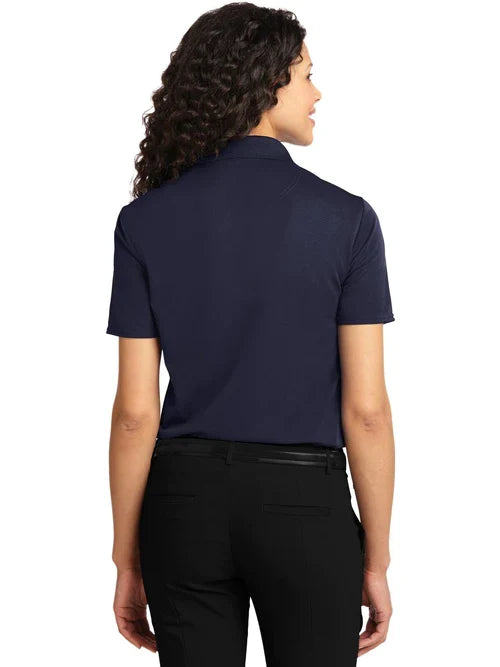 Port Authority Ladies Dry Zone Ottoman Polo with custom logo embroidery