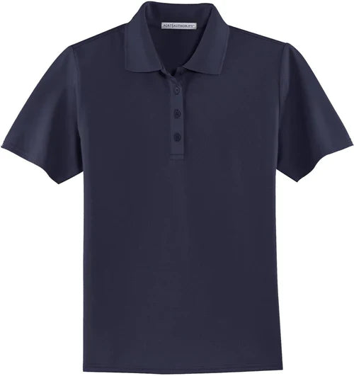 Port Authority Ladies Dry Zone Ottoman Polo with custom logo embroidery