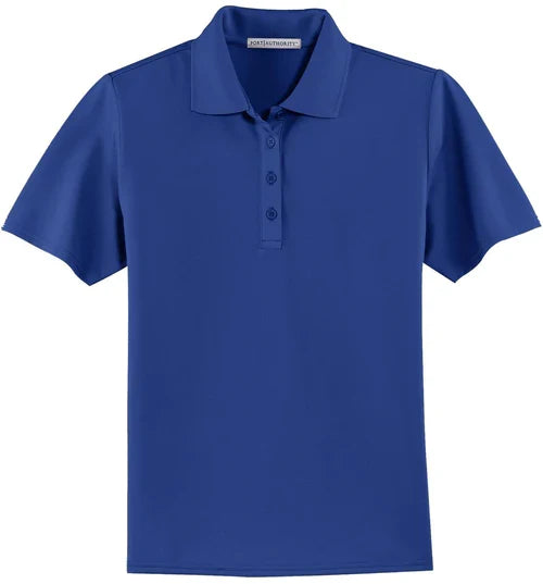 Port Authority Ladies Dry Zone Ottoman Polo with custom logo embroidery