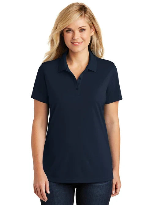 Port Authority Ladies Dry Zone UV Micro-Mesh Polo with custom logo embroidery