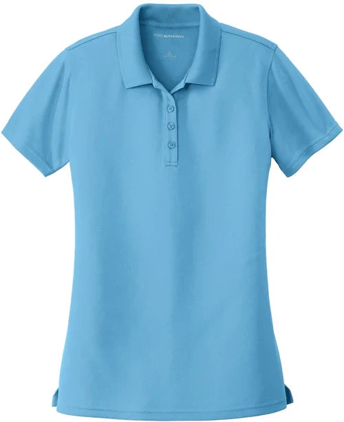 Port Authority Ladies Dry Zone UV Micro-Mesh Polo with custom logo embroidery