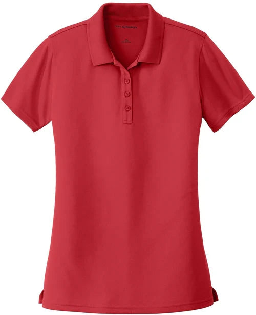Port Authority Ladies Dry Zone UV Micro-Mesh Polo with custom logo embroidery