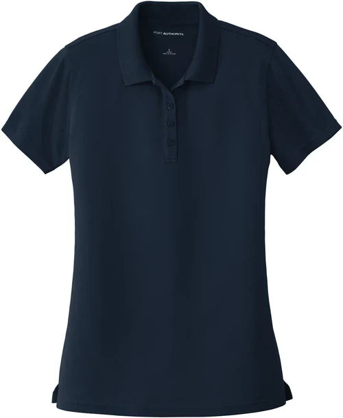 Port Authority Ladies Dry Zone UV Micro-Mesh Polo with custom logo embroidery