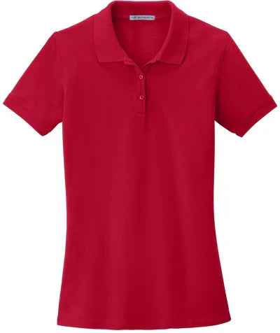Port Authority Women's EZCotton Polo with custom logo embroidery