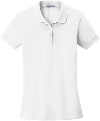 Port Authority Women's EZCotton Polo with custom logo embroidery