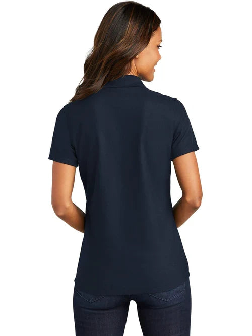 Port Authority Ladies EZPerformance Pique Polo with custom logo embroidery