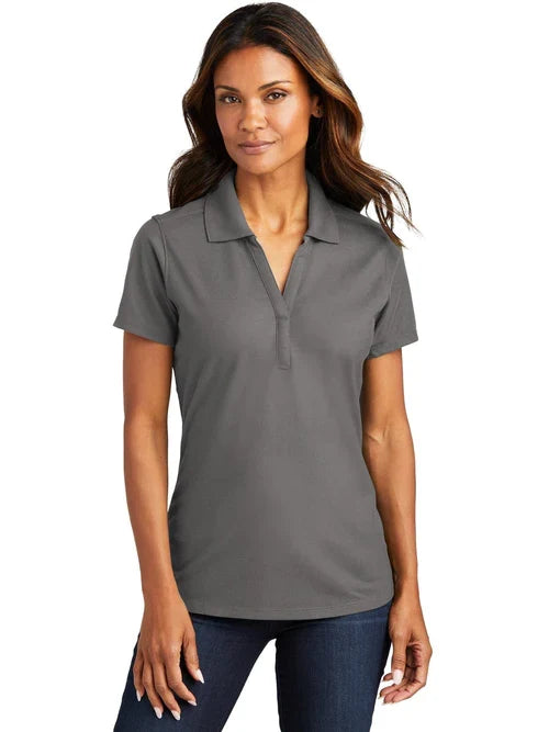Port Authority Ladies EZPerformance Pique Polo with custom logo embroidery