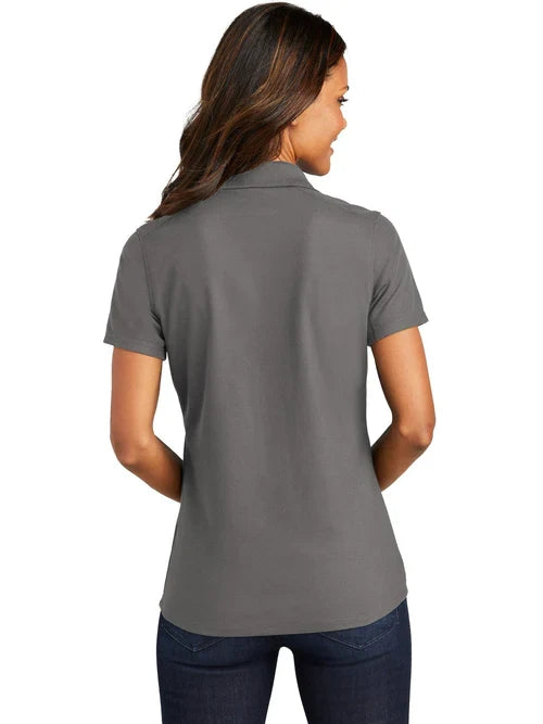 Port Authority Ladies EZPerformance Pique Polo with custom logo embroidery