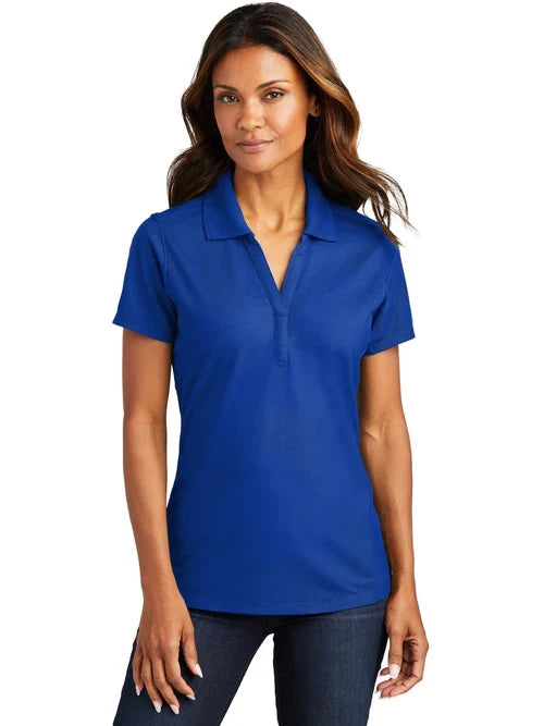Port Authority Ladies EZPerformance Pique Polo with custom logo embroidery