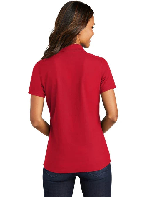 Port Authority Ladies EZPerformance Pique Polo with custom logo embroidery