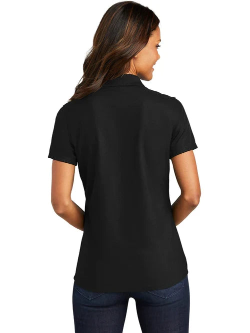 Port Authority Ladies EZPerformance Pique Polo with custom logo embroidery