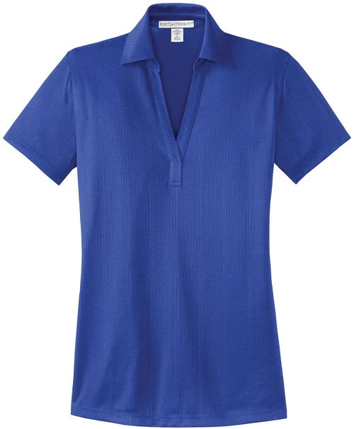 Port Authority Ladies Performance Fine Jacquard Polo with custom logo embroidery