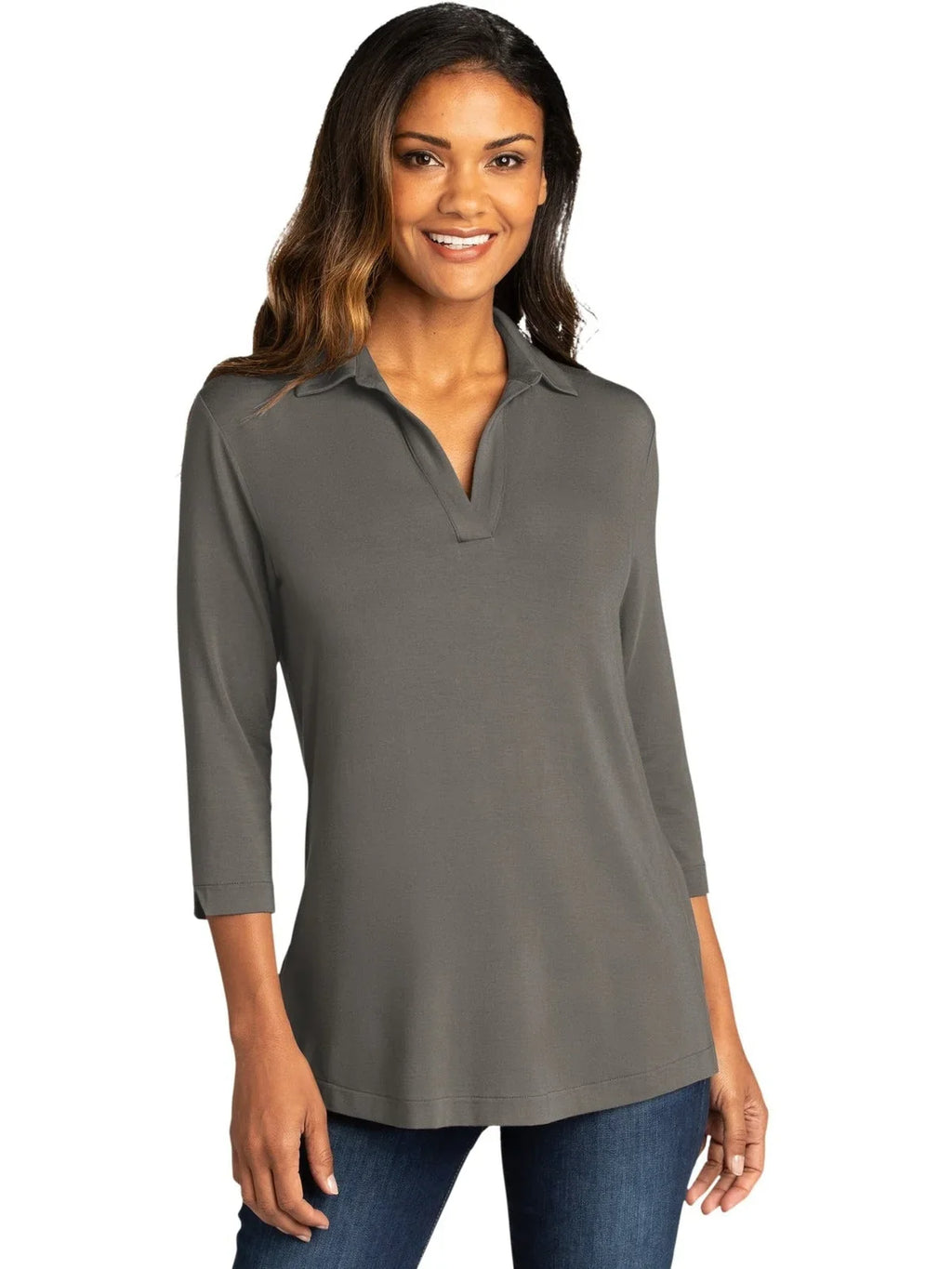Port Authority Women's Luxe Knit Tunic with custom logo embroidery