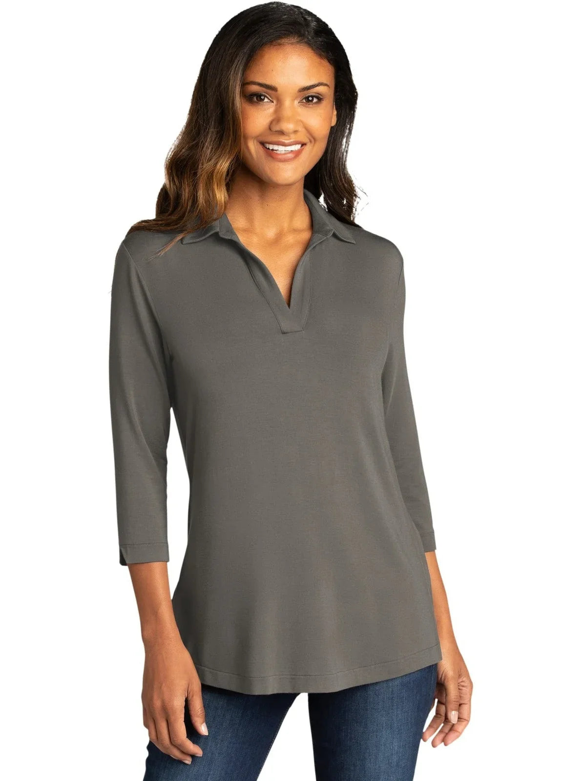 Port Authority Women's Luxe Knit Tunic with custom logo embroidery