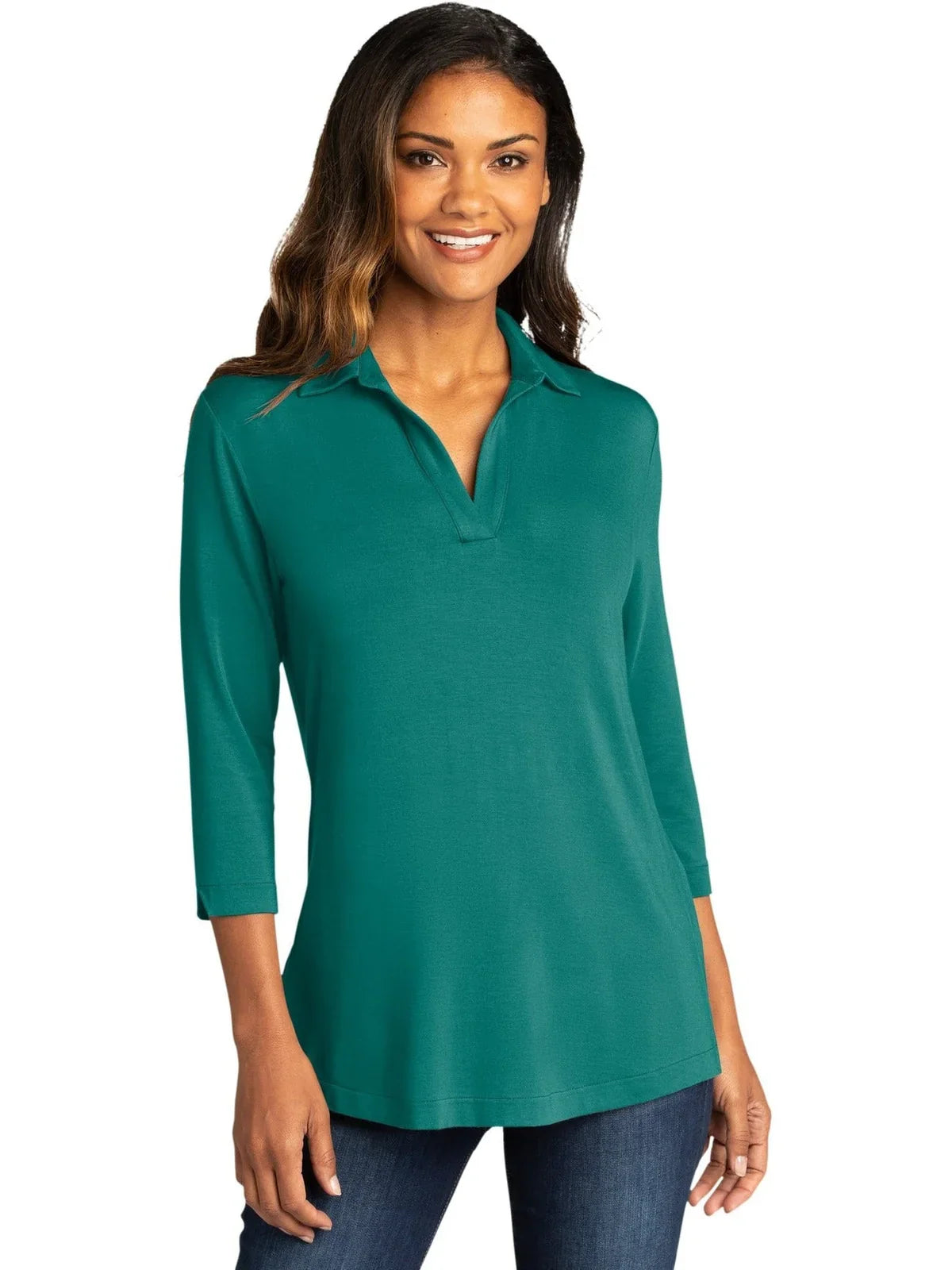 Port Authority Women's Luxe Knit Tunic with custom logo embroidery