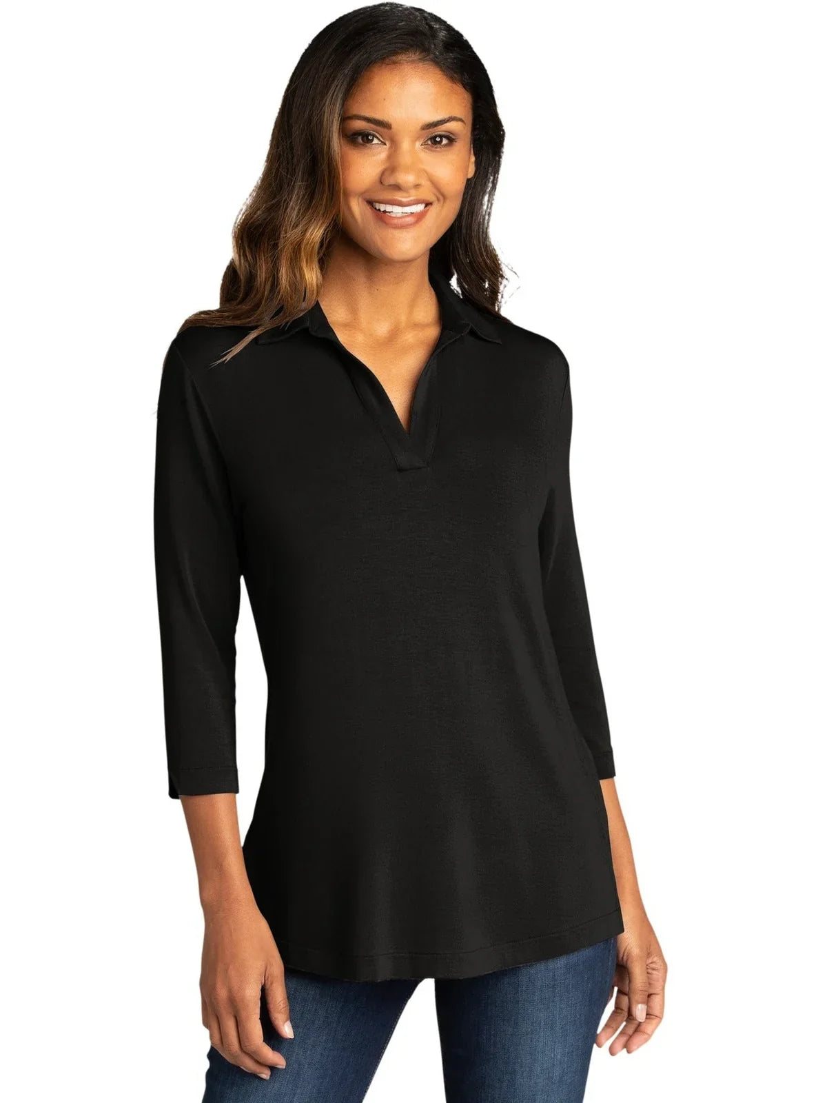 Port Authority Women's Luxe Knit Tunic with custom logo embroidery