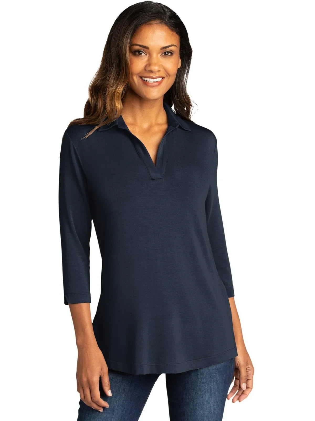 Port Authority Women's Luxe Knit Tunic with custom logo embroidery