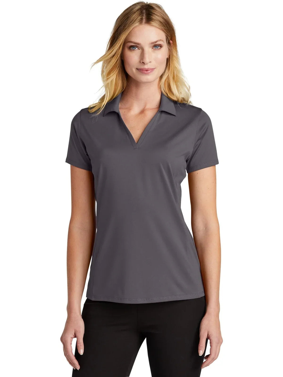 Port Authority Women's Performance Staff Polo with custom logo embroidery