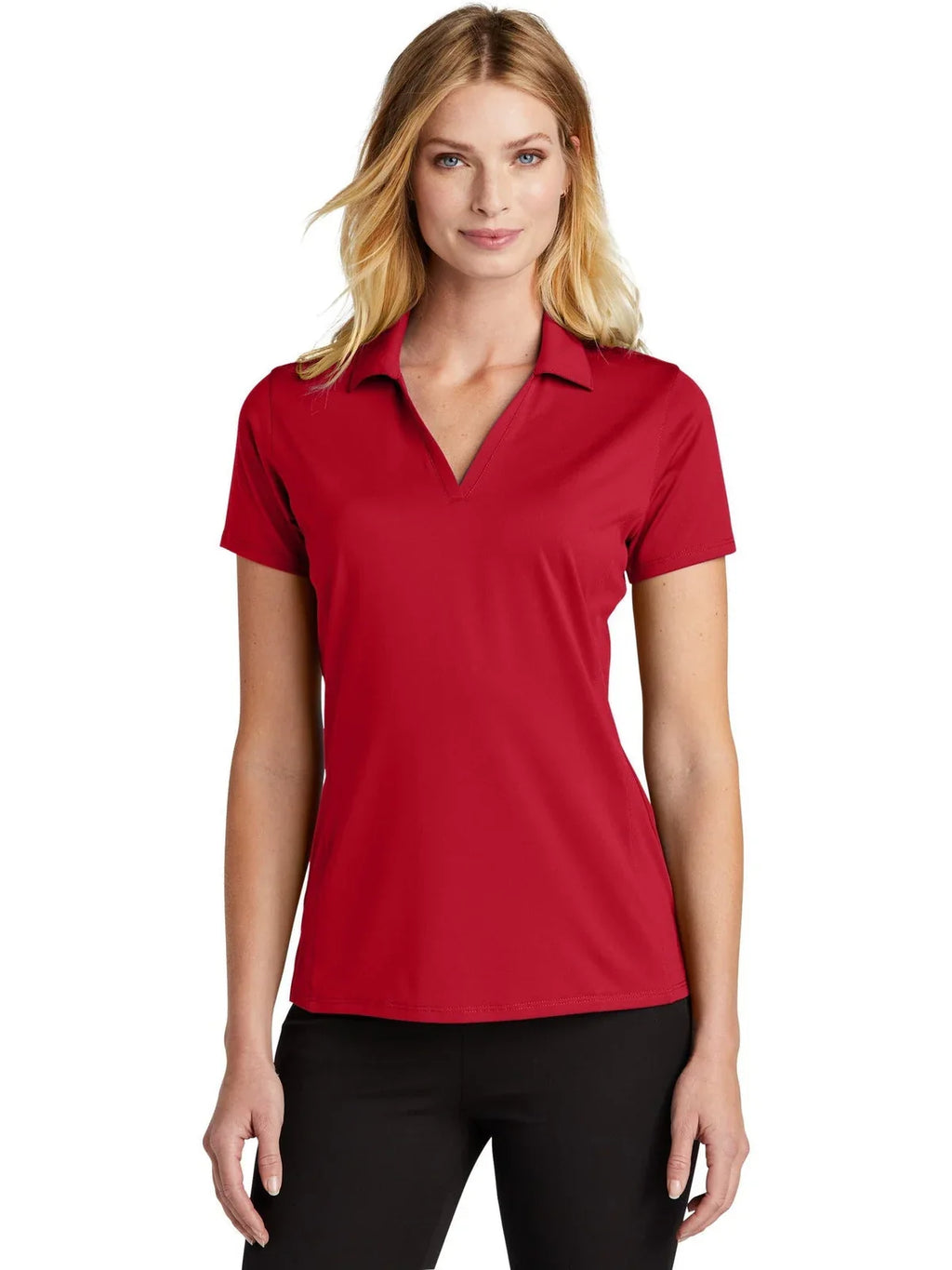 Port Authority Women's Performance Staff Polo with custom logo embroidery