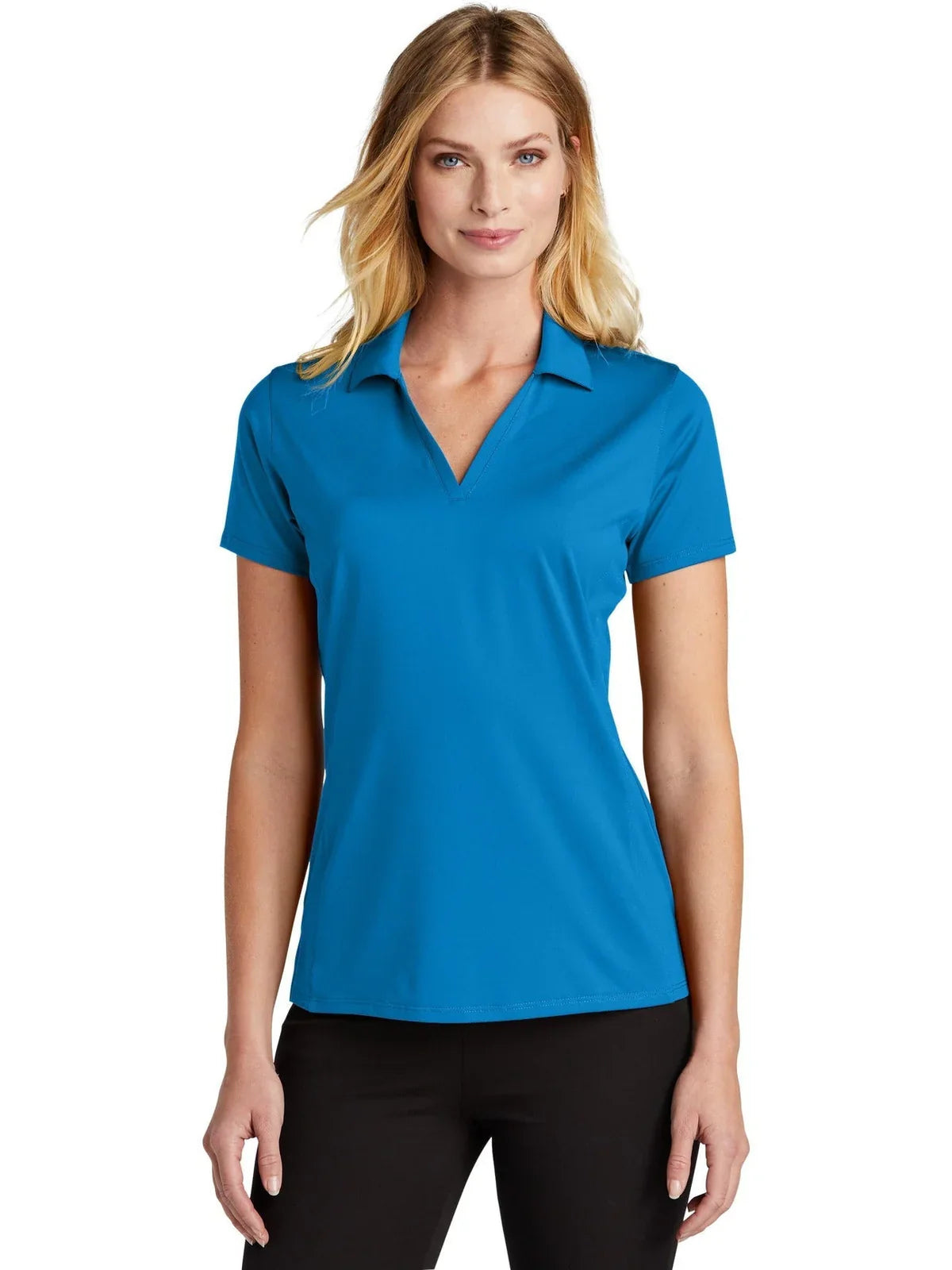 Port Authority Women's Performance Staff Polo with custom logo embroidery