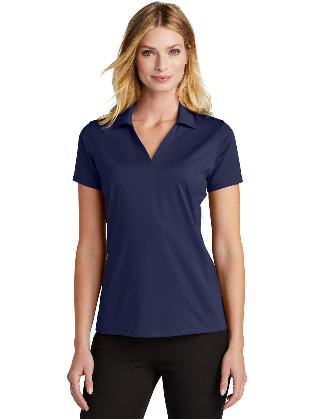 Port Authority Women's Performance Staff Polo with custom logo embroidery