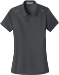 Port Authority Women's Pinpoint Mesh Zip Polo with custom logo embroidery