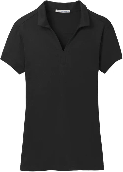 Port Authority Ladies Rapid Dry Mesh Polo with custom logo embroidery
