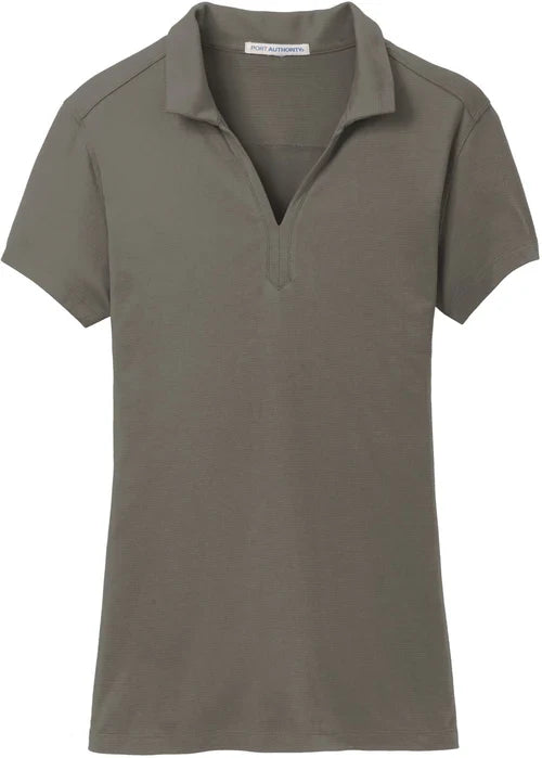 Port Authority Ladies Rapid Dry Mesh Polo with custom logo embroidery