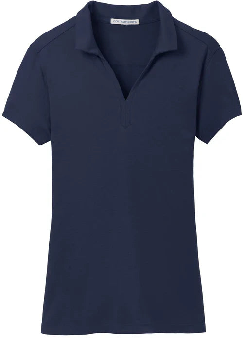 Port Authority Ladies Rapid Dry Mesh Polo with custom logo embroidery