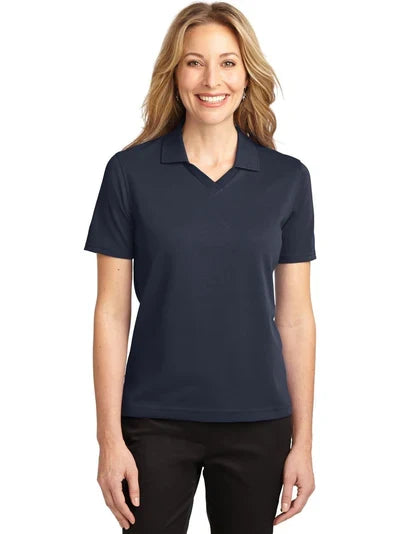 Port Authority Women's Rapid Dry Polo with custom logo embroidery