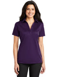 Port Authority Ladies Silk Touch Performance Polo with custom logo embroidery
