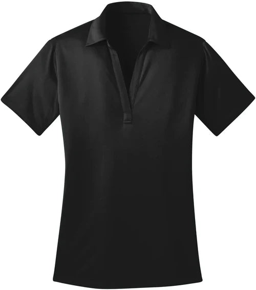 Port Authority Ladies Silk Touch Performance Polo with custom logo embroidery