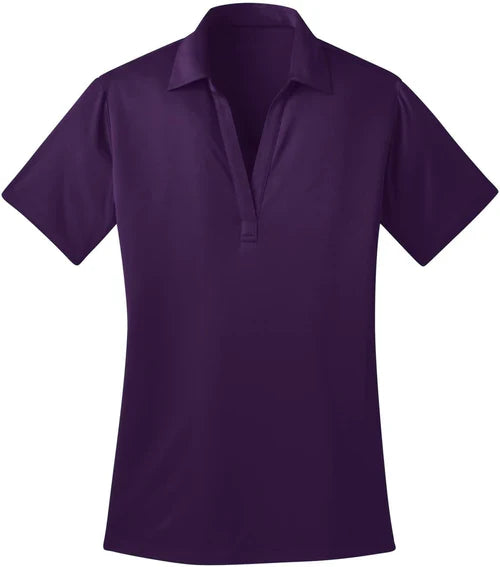 Port Authority Ladies Silk Touch Performance Polo with custom logo embroidery