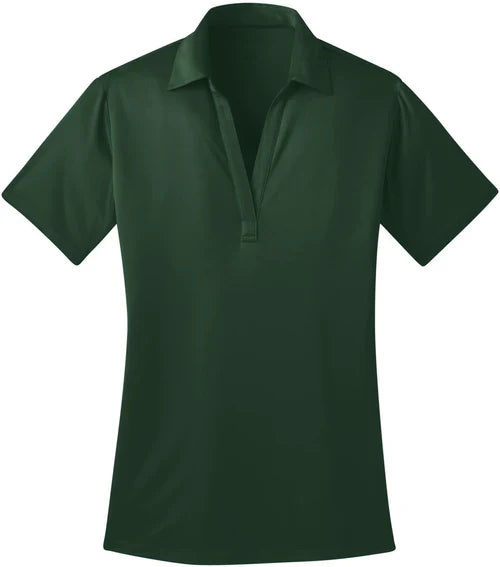 Port Authority Ladies Silk Touch Performance Polo with custom logo embroidery