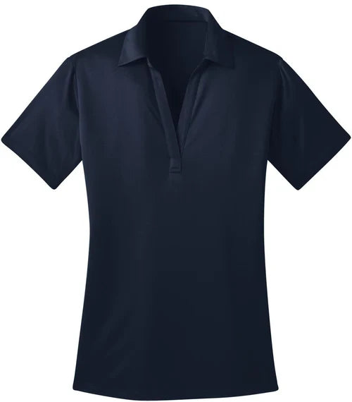 Port Authority Ladies Silk Touch Performance Polo with custom logo embroidery