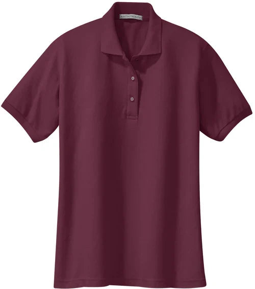 Port Authority Ladies Silk Touch Polo with custom logo embroidery