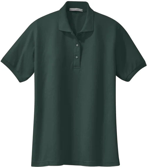 Port Authority Ladies Silk Touch Polo with custom logo embroidery