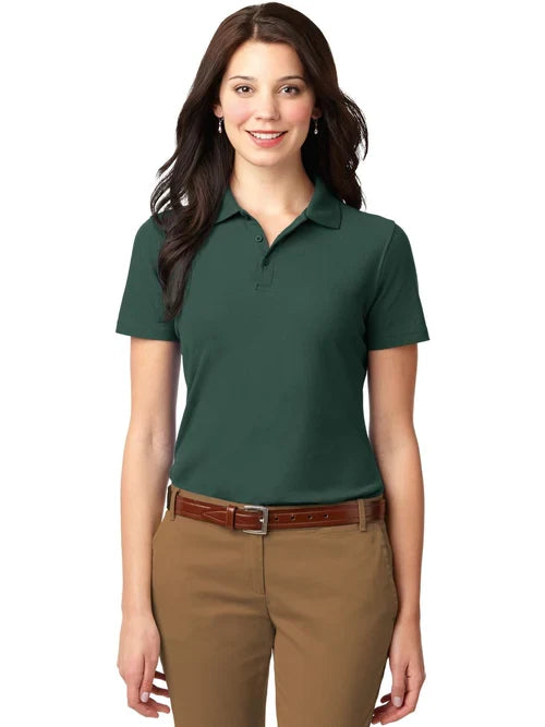 Port Authority Ladies Stain-Release Polo with custom logo embroidery