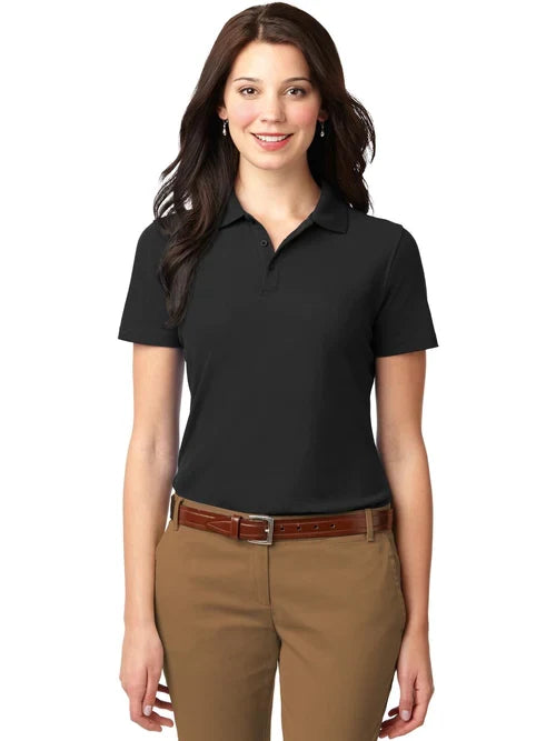 Port Authority Ladies Stain-Release Polo with custom logo embroidery