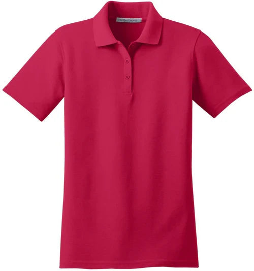 Port Authority Ladies Stain-Release Polo with custom logo embroidery