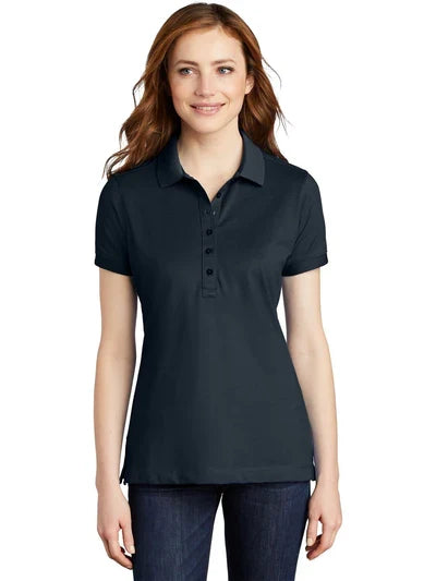 Port Authority Women's Stretch Pique Polo with custom logo embroidery