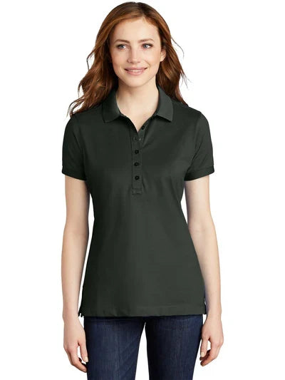 Port Authority Women's Stretch Pique Polo with custom logo embroidery