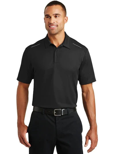 Port Authority Pinpoint Mesh Polo with custom logo embroidery